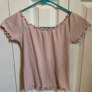 Off the shoulder crop top